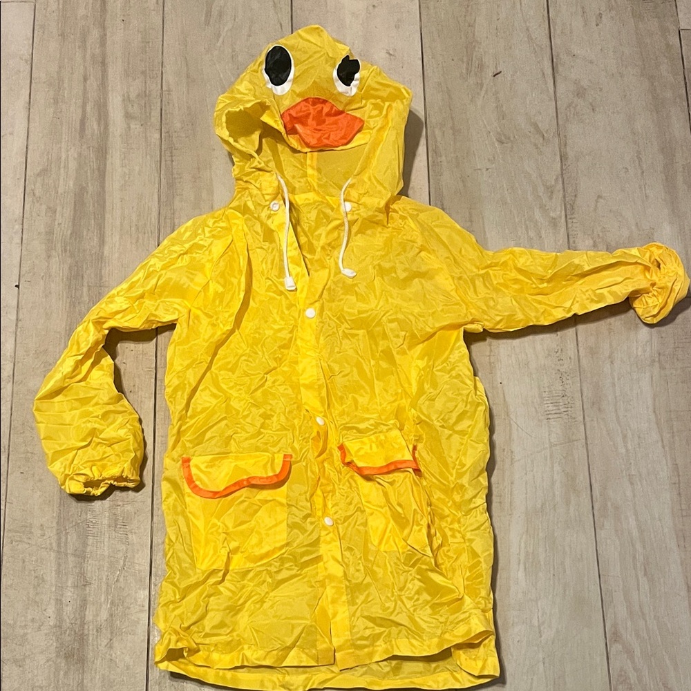 Yellow Duck Raincoat with Hood